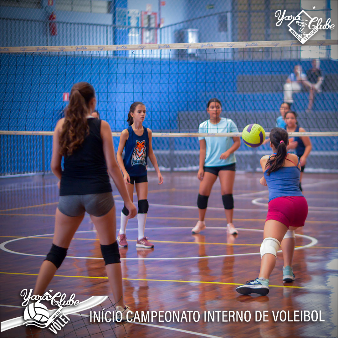 Início dos Campeonatos  Internos das Categorias de Base de Voleibol